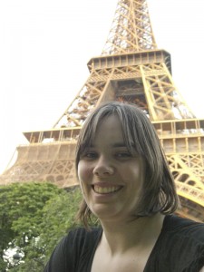 vor dem Eiffelturm